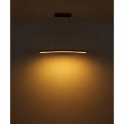 Suspension Globo DORO LED Gris, Couleur bois, 1 lumière