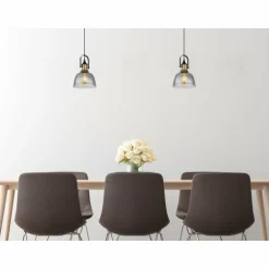 Suspension Globo DOROTHEA Laiton, Noir, 1 lumière