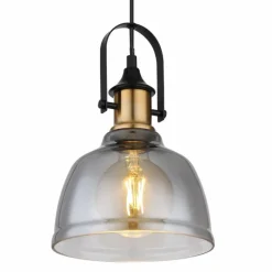 Suspension Globo DOROTHEA Laiton, Noir, 1 lumière