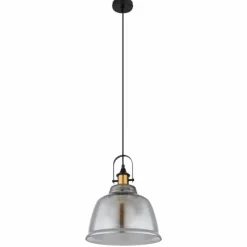 Suspension Globo DOROTHEA Laiton, Noir, 1 lumière