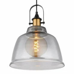 Suspension Globo DOROTHEA Laiton, Noir, 1 lumière