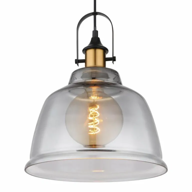 Suspension Globo DOROTHEA Laiton, Noir, 1 lumière