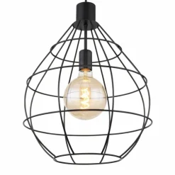 Suspension Globo EDWIN Noir, 1 lumière