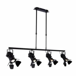 Suspension Globo EGON Noir, 4 lumières