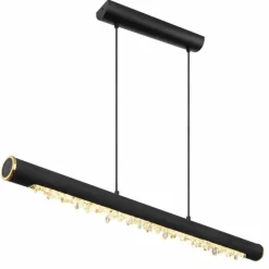 Suspension Globo FELICITAS LED Noir, 1 lumière