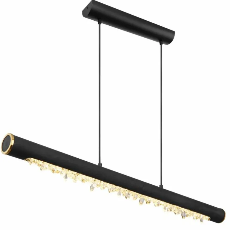 Suspension Globo FELICITAS LED Noir, 1 lumière