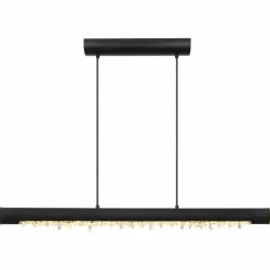 Suspension Globo FELICITAS LED Noir, 1 lumière