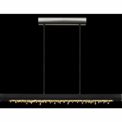 Suspension Globo FELICITAS LED Nickel mat, Noir, 1 lumière