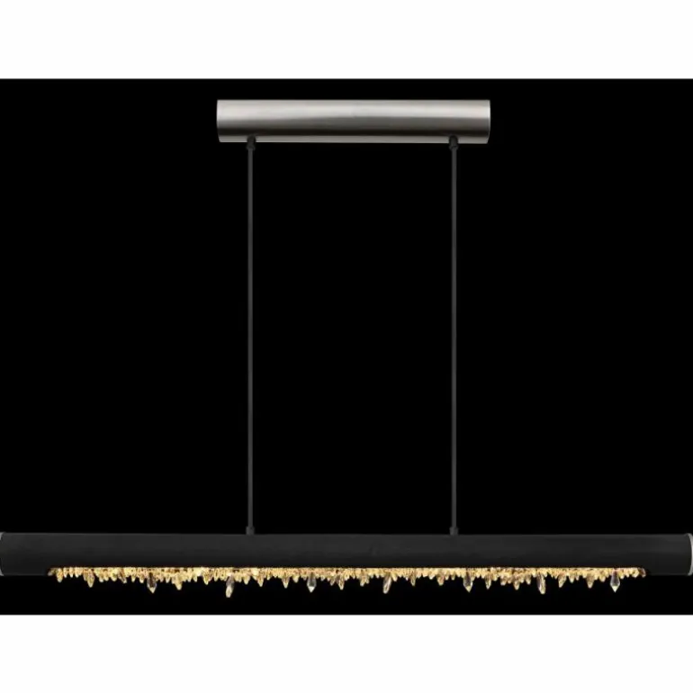 Suspension Globo FELICITAS LED Nickel mat, Noir, 1 lumière