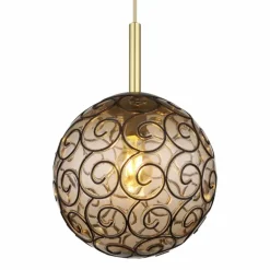 Suspension Globo FITZ Noir, 1 lumière