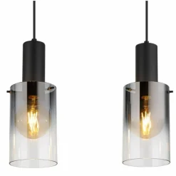 Suspension Globo FLORENTINA Noir, 4 lumières