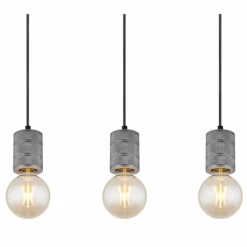 Suspension Globo FREDDY Argent Oxydé, 5 lumières