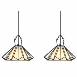 Suspension Globo GISELA Noir, 3 lumières