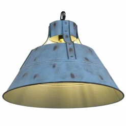 Suspension Globo GÜNTHER Bleu, Noir, 1 lumière