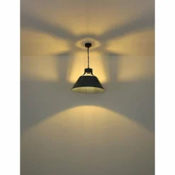 Suspension Globo GÜNTHER Bleu, Noir, 1 lumière