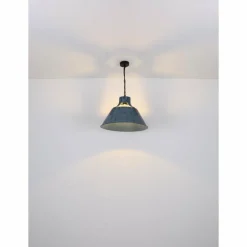 Suspension Globo GÜNTHER Bleu, Noir, 1 lumière