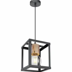 Suspension Globo HAGAR Noir, 1 lumière