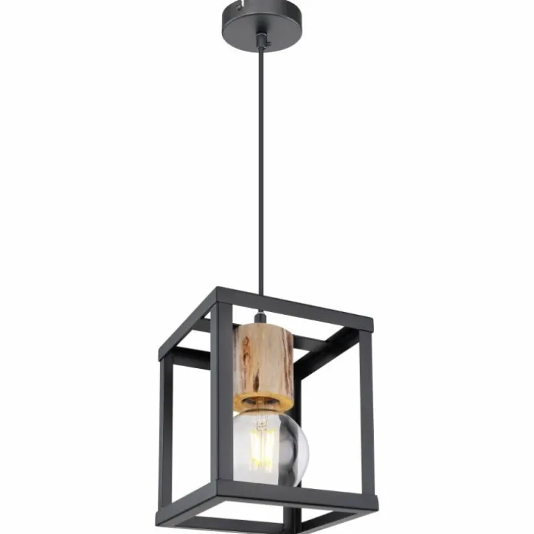 Suspension Globo HAGAR Noir, 1 lumière