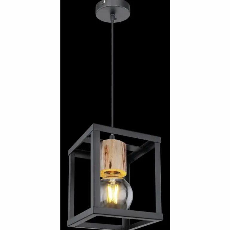 Suspension Globo HAGAR Noir, 1 lumière