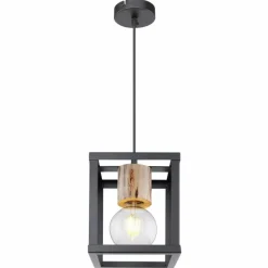 Suspension Globo HAGAR Noir, 1 lumière