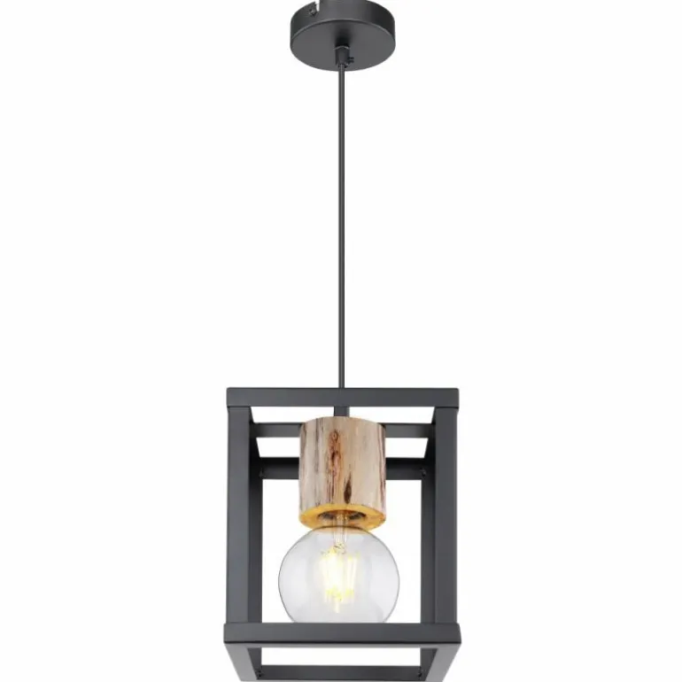 Suspension Globo HAGAR Noir, 1 lumière