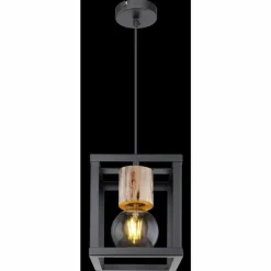 Suspension Globo HAGAR Noir, 1 lumière