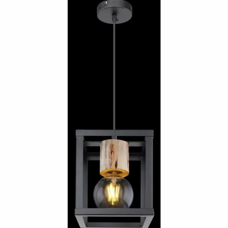 Suspension Globo HAGAR Noir, 1 lumière