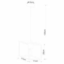 Suspension Globo HAGAR Noir, 1 lumière