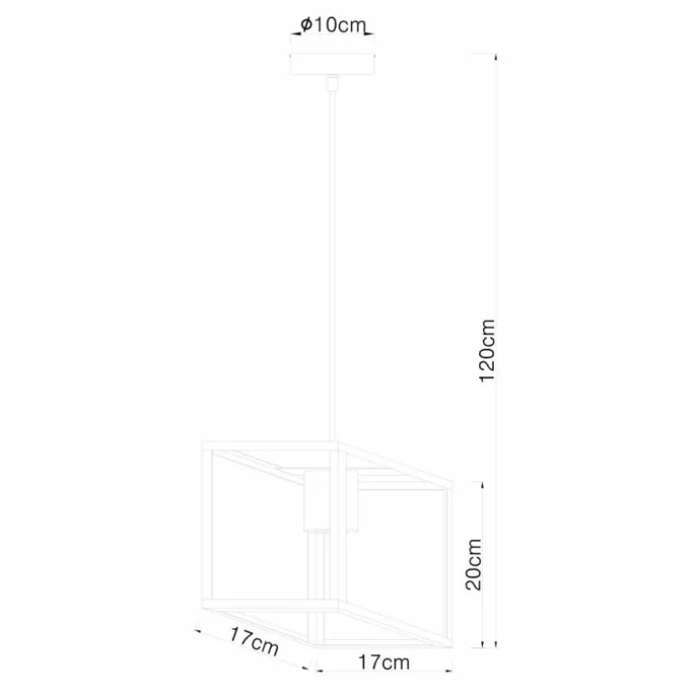 Suspension Globo HAGAR Noir, 1 lumière
