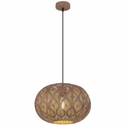 Suspension Globo HAMERBEN Rouille, 1 lumière