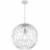 Suspension Globo HANAKO Chrome, 1 lumière