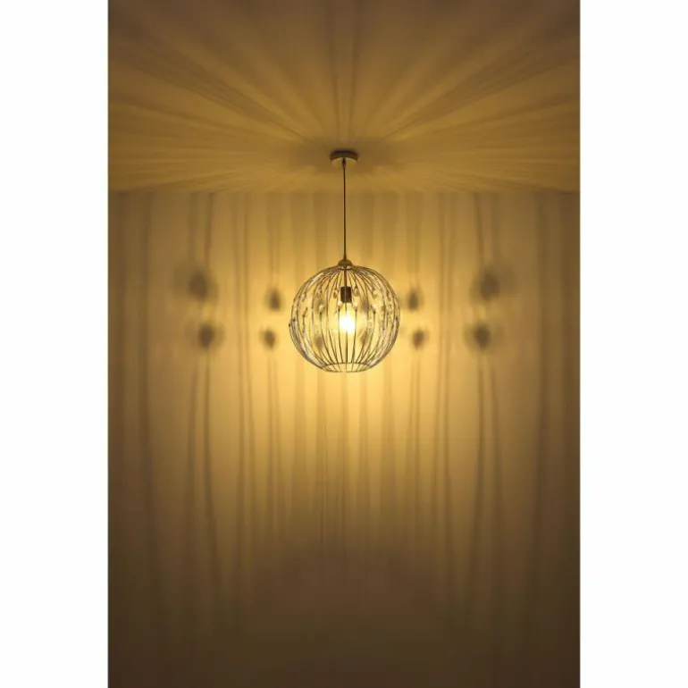 Suspension Globo HANAKO Chrome, 1 lumière