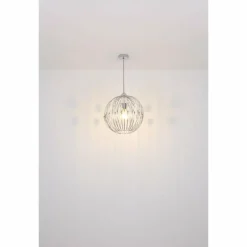 Suspension Globo HANAKO Chrome, 1 lumière