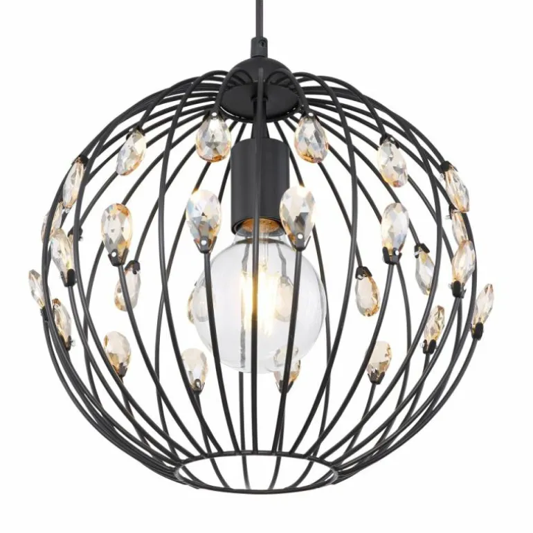 Suspension Globo HANAKO Noir, 1 lumière