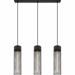 Suspension Globo HANS Noir, 3 lumières