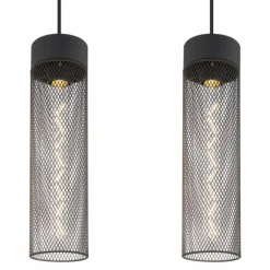 Suspension Globo HANS Noir, 3 lumières