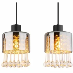 Suspension Globo HENDRY Noir, 4 lumières