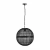 Suspension Globo HERMI Noir, 1 lumière