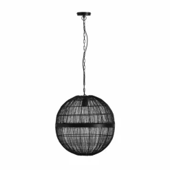 Suspension Globo HERMI Noir, 1 lumière