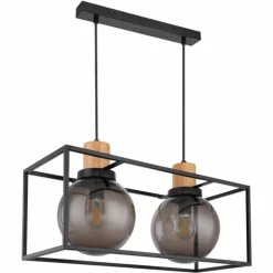 Suspension Globo HILKO Noir, 2 lumières