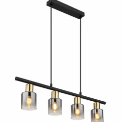 Suspension Globo HOLLSY Noir, 4 lumières