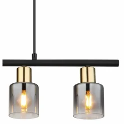 Suspension Globo HOLLSY Noir, 4 lumières