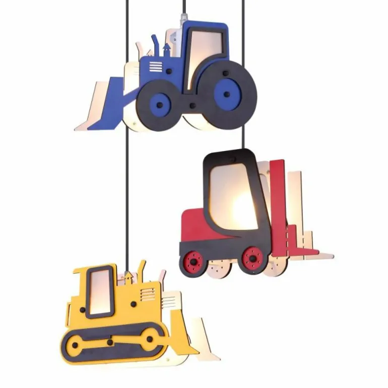 Suspension Globo HUNKEL Rouge, 3 lumières