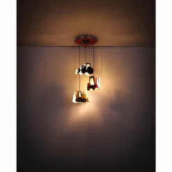 Suspension Globo HUNKEL Rouge, 3 lumières