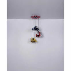 Suspension Globo HUNKEL Rouge, 3 lumières