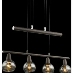 Suspension Globo Isla LED Bronze, 4 lumières