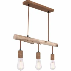 Suspension Globo JAKOB Rouille, 3 lumières