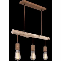 Suspension Globo JAKOB Rouille, 3 lumières