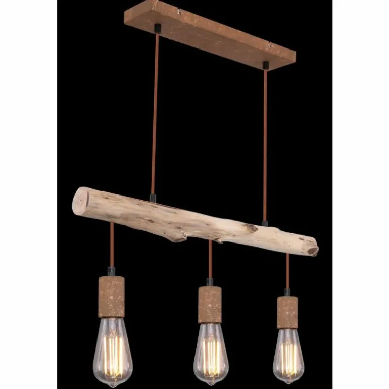 Suspension Globo JAKOB Rouille, 3 lumières