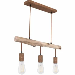 Suspension Globo JAKOB Rouille, 3 lumières